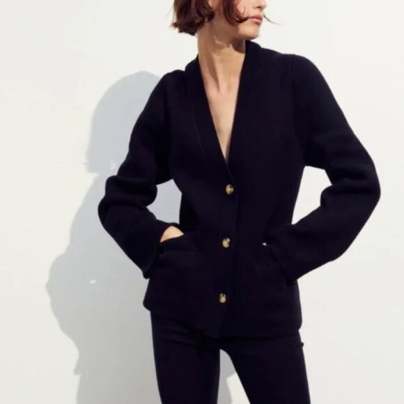 H&M Sweaters - NWT H&M Premium Selection Wool Cardigan Sweater Black Size S! EXTREMELY RARE!!!